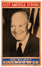 EISENHOWER/NIXON "KEEP AMERICA STRONG" CARDBOARD POSTER PAIR.