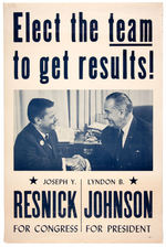 LBJ THREE COATTAIL POSTERS.