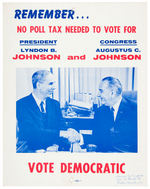 LBJ THREE COATTAIL POSTERS.