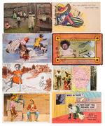 STEREOTYPICAL BLACK POSTCARDS/TRADE CARDS/BOOKLET 18-PIECE LOT.