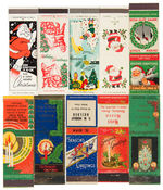 EXTENSIVE CHRISTMAS COLLECTION OF 53 LARGE AND SMALL MATCH PACKS.