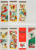 EXTENSIVE CHRISTMAS COLLECTION OF 53 LARGE AND SMALL MATCH PACKS.