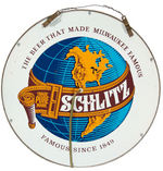 “SCHLITZ” BEER HIGH RELIEF LIGHTED SIGN.