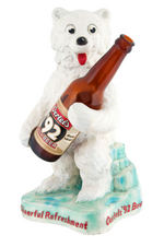 “ORTEL’S 92 LAGER BEER” FIGURAL BEAR & BOTTLE DISPLAY.