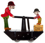 "MOON MULLINS & KAYO" MARX WIND-UP RAILROAD HANDCAR.