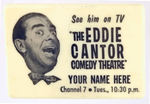 EDDIE CANTOR 1955 TV PROMO CLIP.