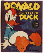 DONALD DUCK "DONALD FORGETS TO DUCK" FILE COPY BTLB.