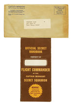 "CAPTAIN MIDNIGHT SECRET SQUADRON FLIGHT COMMANDER OFFICIAL SECRET HANDBOOK" WITH MAILING ENVELOPE.