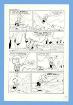 "RICHIE RICH" ORIGINAL COMIC BOOK ART.