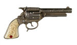 STEVENS "COWBOY KING" CAST IRON CAP PISTOL.