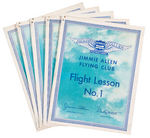 "JIMMIE ALLEN FLYING CLUB" PREMIUM FLIGHT LESSONS & LETTERS.