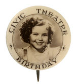 SHIRLEY TEMPLE RARE 1930s AUSTRALIAN BUTTON.