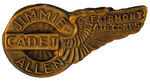 RARE WINGS PIN FOR "JIMMIE ALLEN CADET/FAIRMONT AIR CORPS."