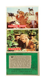 "DAVY CROCKETT" GREEN BACK GUM CARD SET.