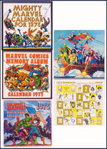 MARVEL COMICS CALENDAR LOT.