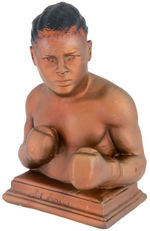 "JOE LOUIS" VINTAGE PLASTER BUST.