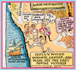 "THE BARON MUNCHAUSEN MAP OF RADIO LAND."