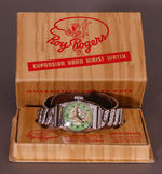 "ROY ROGERS EXPANSION BAND WRIST WATCH" BOXED.