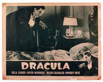 BELA LUGOSI SIGNED DRACULA RE-RELEASE LOBBY CARD.