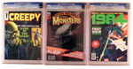 CGC GRADED WARREN MONSTER/HORROR MAGAZINE LOT.