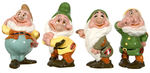 SNOW WHITE AND THE SEVEN DWARFS AMERICAN POTTERY FIGURINE SET.