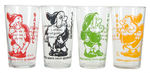 "SNOW WHITE AND THE SEVEN DWARFS" GLASSES SET.