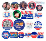 CLINTON 1996 CAMPAIGN BUTTON COLLECTION.