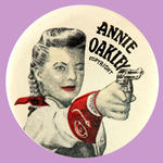 "ANNIE OAKLEY" TV SHOW INSPIRED AUSTRALIAN BUTTON.