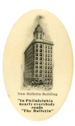 PHILADELPHIA BULLETIN FIRST SEEN POCKET MIRROR.