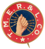 GRAPHIC BUTTON FOR MILWAUKEE ELECTRIC RAILWAY COMPANY.