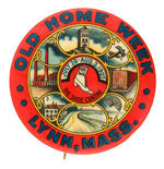 "OLD HOME WEEK LYNN MASS." CHOICE COLOR CITY PROMOTIONAL.