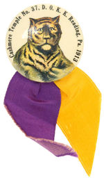 RECLINING TIGER PROMOTES 1913 FRATERNAL ORDER EVENT.