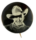 TIM McCOY RARE BUTTON WITH NO LETTERING.