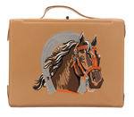 HORSE WITH HORSESHOE RARE VINYL LUNCH BOX.