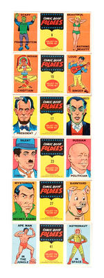 "COMIC BOOK FOLDEES" GUM CARDS.