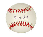 "GERALD FORD" AUTOGRAPH ON RAWLINGS OFFICIAL MAJOR LEAGUE BASEBALL.