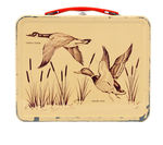 GAME BIRDS RARE METAL LUNCH BOX.