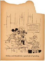 MICKEY MOUSE 1930s DIE-CUT COLORING BOOK PAIR.