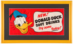 "DONALD DUCK" BEVERAGES LOT W/STORE SIGN.
