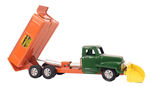 "BUDDY L DOUBLE HYDRAULIC SELF-LOADER-N-DUMP TRUCK."