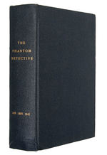 “THE PHANTOM DETECTIVE” HARDCOVER BOUND PULP PAIR.