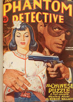 “THE PHANTOM DETECTIVE” HARDCOVER BOUND PULP PAIR.