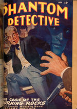 “THE PHANTOM DETECTIVE” HARDCOVER BOUND PULP PAIR.