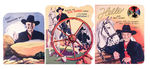 "HOPALONG CASSIDY" DIE-CUT GREETING CARDS.