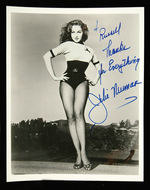 JULIE NEWMAR AUTOGRAPHED PIN-UP PHOTO.