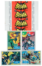 “BATMAN TOPPS SERIES B GUM CARD SET WITH WRAPPER.