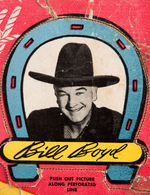 "HOPALONG CASSIDY WESTERN SWITCH-A-BUCKLE BELT/TROPHY BUCKLE" ON STORE CARD.