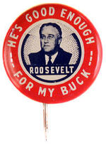 ROOSEVELT CONTRIBUTORS BUTTON.