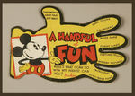 MICKEY MOUSE "A HANDFUL OF FUN" RARE PREMIUM BOOKLET.