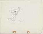 "MICKEY'S GARDEN" PRODUCTION DRAWING FEATURING MICKEY MOUSE.